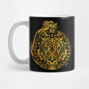 the dragon calendar in mexican pattern ecopop Mug